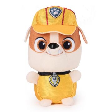 Jucarie de plus, Paw Patrol, Rubble, 7,5 cm, 20150956