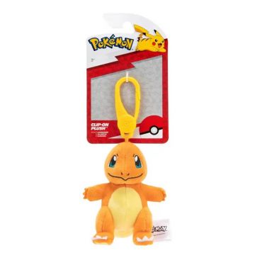 Jucarie de plus cu agatatoare, Pokemon, Charmander, 7 cm