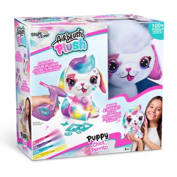 Jucarie de plus de colorat, Airbrush Plush, Puppy