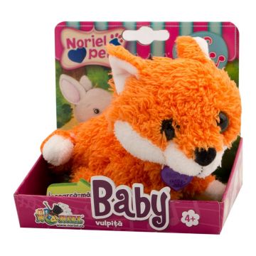 Jucarie de plus interactiva Noriel Pets Baby - Vulpita