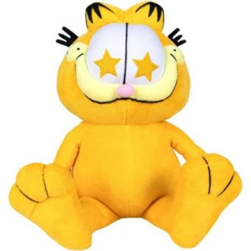 Jucarie din plus Garfield cute cu stelute, 15 cm asezat