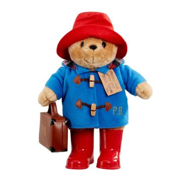 Ursulet de plus Paddington Discoverer cu cizme si valiza 35cm PA1490